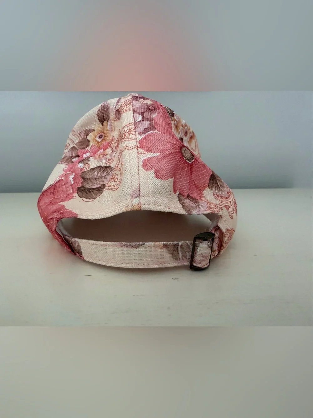Melrose and Market Pink Floral Paisley Baseball Cap